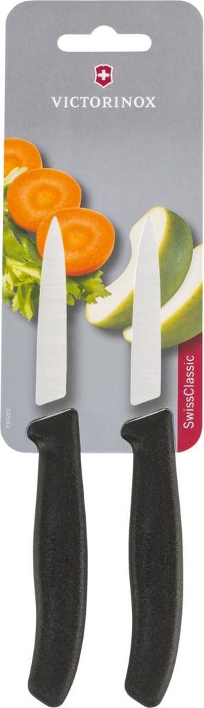 Victorinox couteau à légumes SwissClassic noir 2 pièces sur Image du produit 