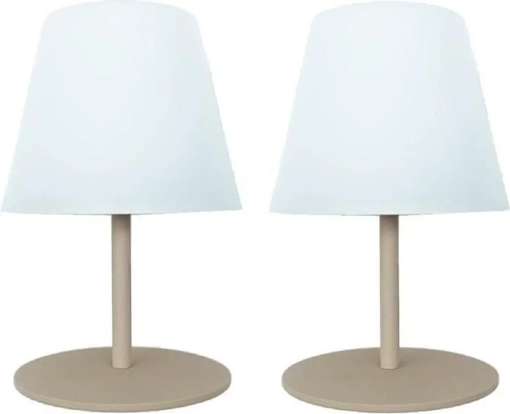 Lumisky Twins Cream: Set 2 Lampade LED Senza Fili Design 16cm Offerta