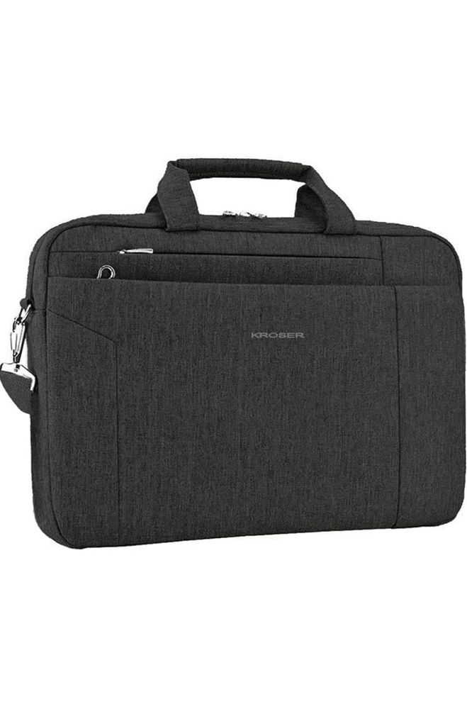Laptoptasche 15.6 Zoll - Wasserabweisend - Nylon - Leicht - Aktentasche - Schwarz