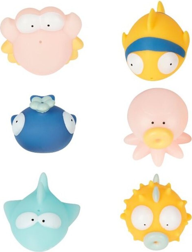 Badabulle Spray -Spielzeug zu Wasser Rigolo Splash 6pcs Produktbild 