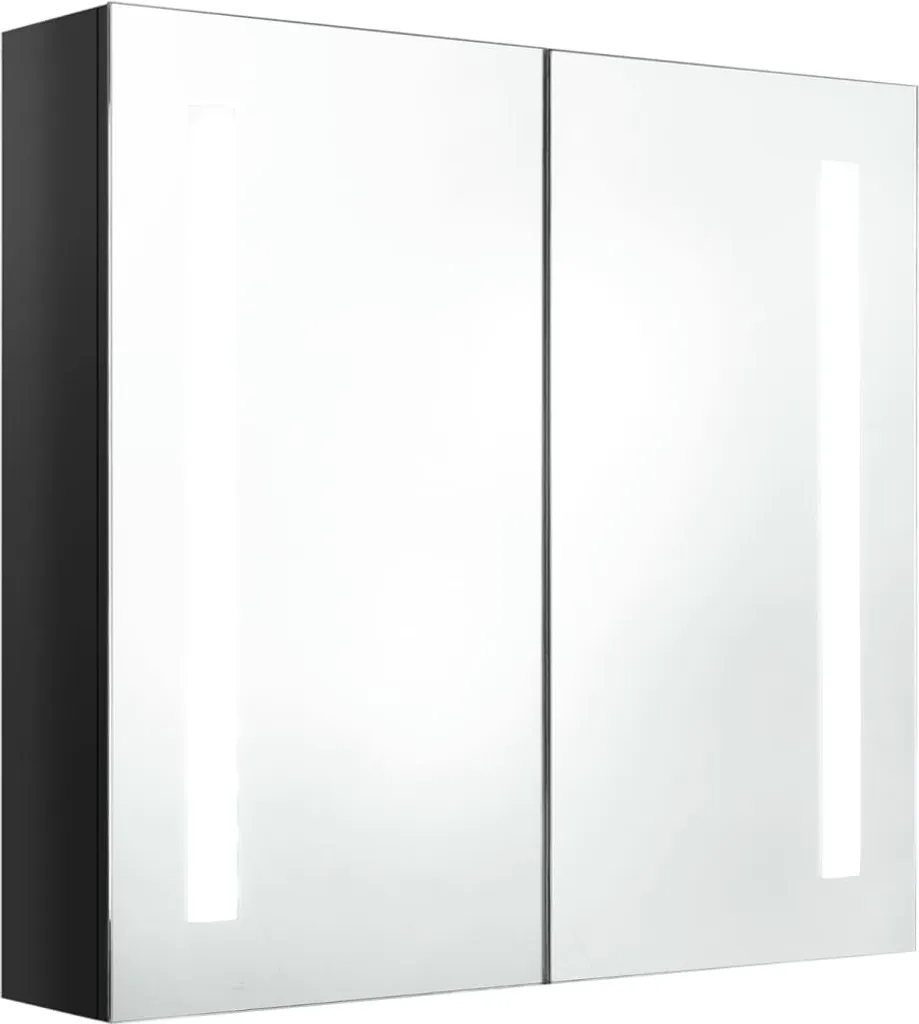 Specchio Bagno LED Nero Lucido vidaXL | Il segreto per Selfie Perfetti