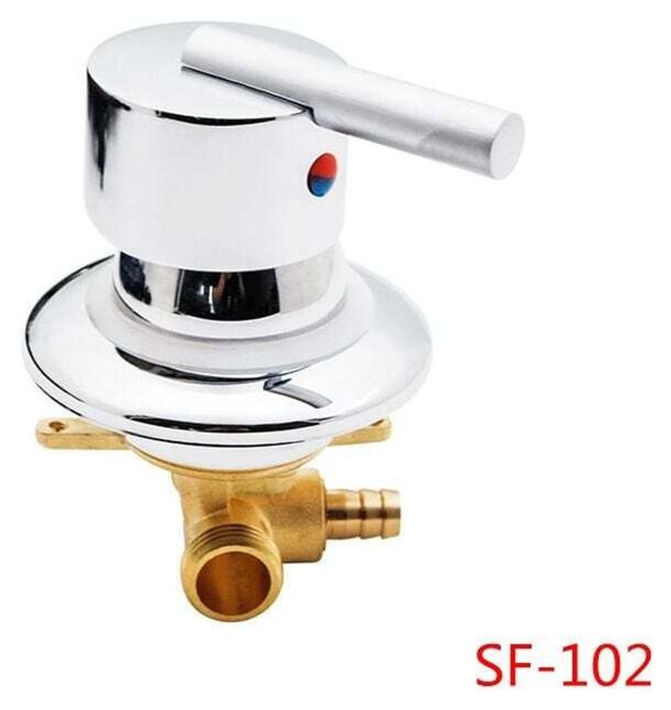 Duschkabinenmischer, Messing, Duschhahn, Auslassumsteller, Chrom, Duschmischer, G1/2-Zoll-Anschluss, Kalt- und Warmwasser-Duschmischer für (SF-102)