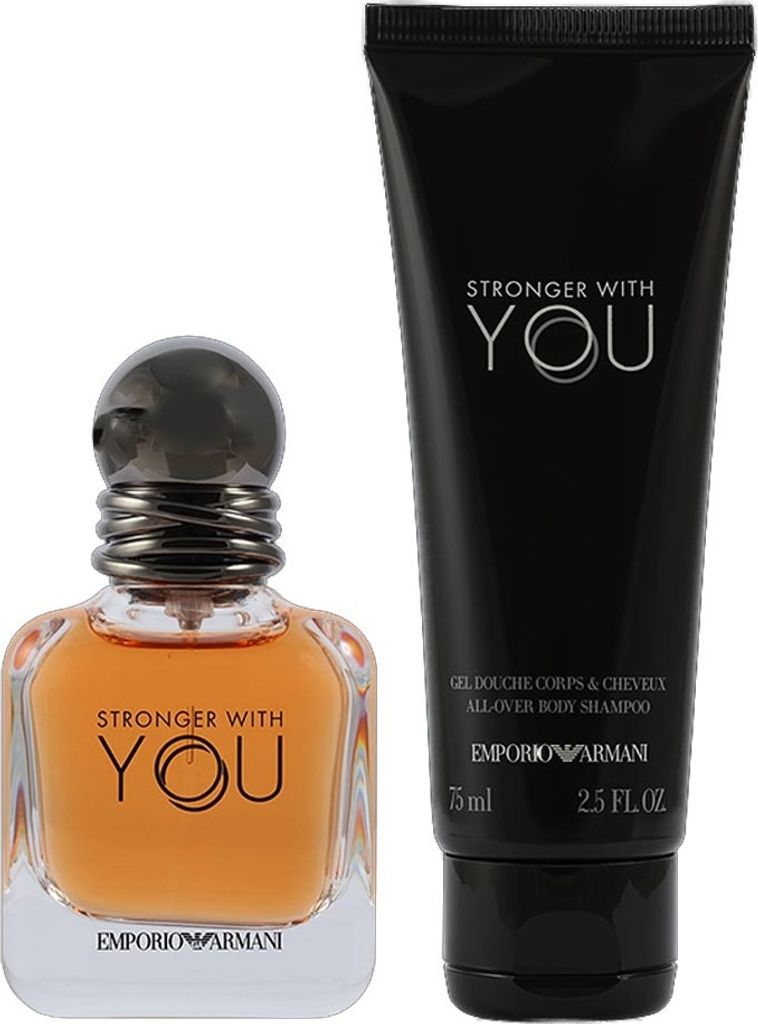 Edt Spray 50 ml/Shower Gel 75 ml Armani Stronger With You Giftset