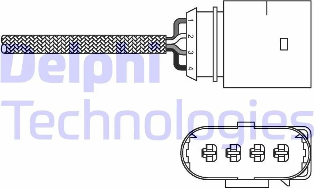 Capteur d'Oxygène Delphi ES20286-12B1 pour Polo 6N 9N et Seat Ibiza