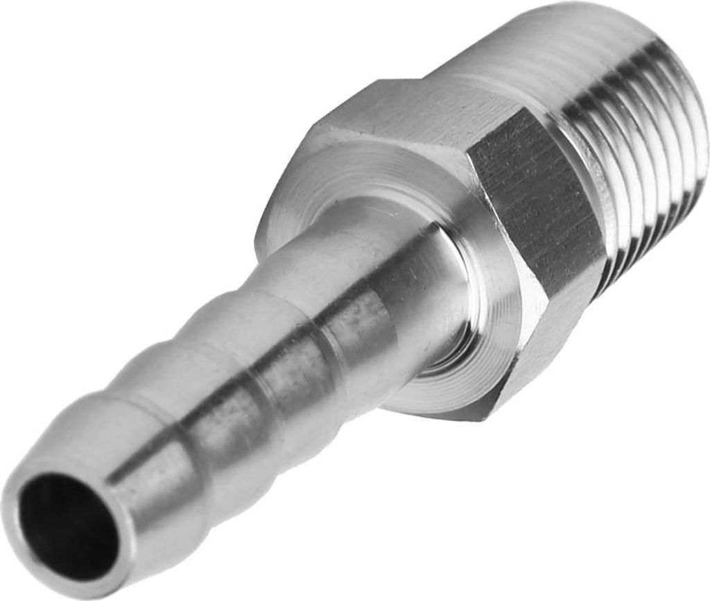 2PCS 1/4in Edelstahl BSPT Außengewinde Stecker Barb Joint Schnellkupplung Stecker Rohrverschraubung (BSPT1/4-6mm)