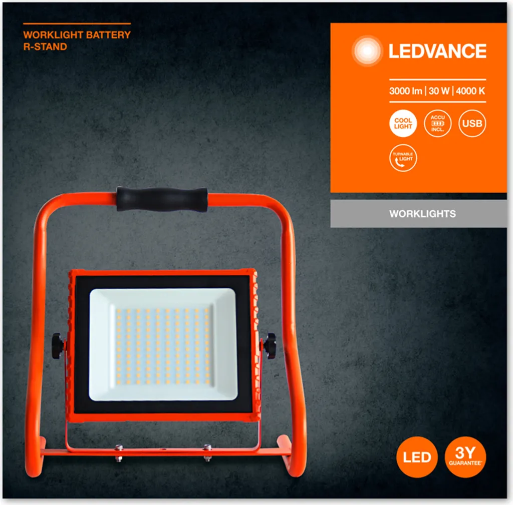 Solution d'Éclairage Antichoc LEDVANCE 30W pour Chantiers de Rénovation - 6