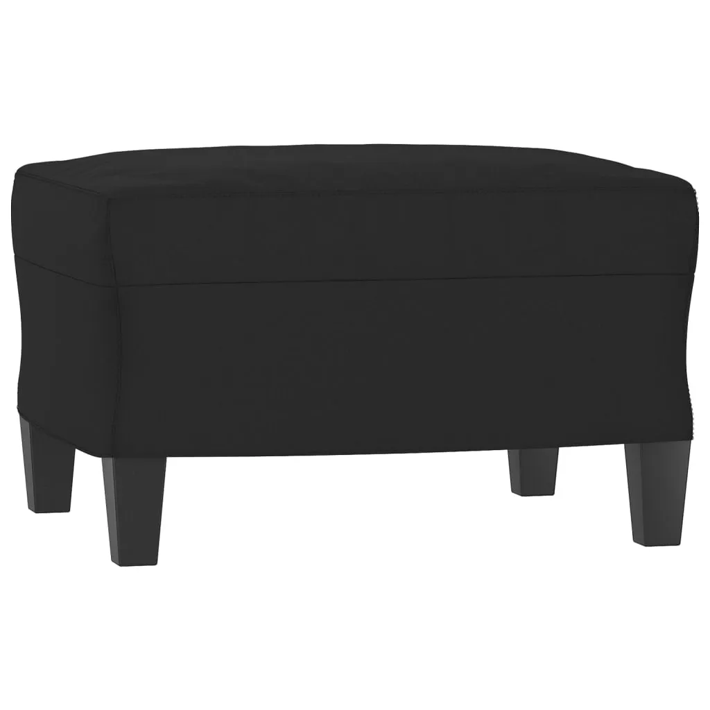 Sgabello in Microfibra Nero 60x50x41 cm | Il Tuo Nuovo Angolo Comfort