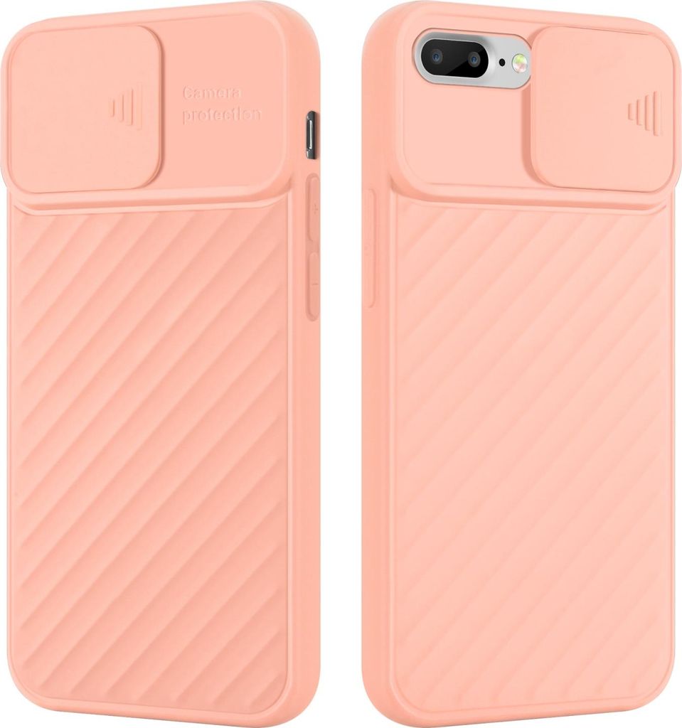 Cadorabo Hülle für Apple iPhone 7 PLUS / 7S PLUS / 8 PLUS Schutzhülle in Rosa TPU Cover Etui Kameraschutz