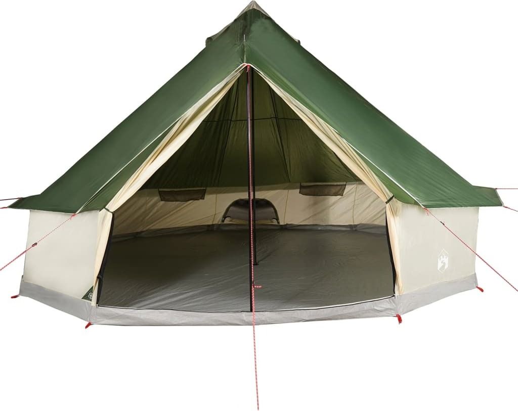 vidaXL Tipi-Familienzelt 12 Personen Grün Wasserdicht Produktbild 6