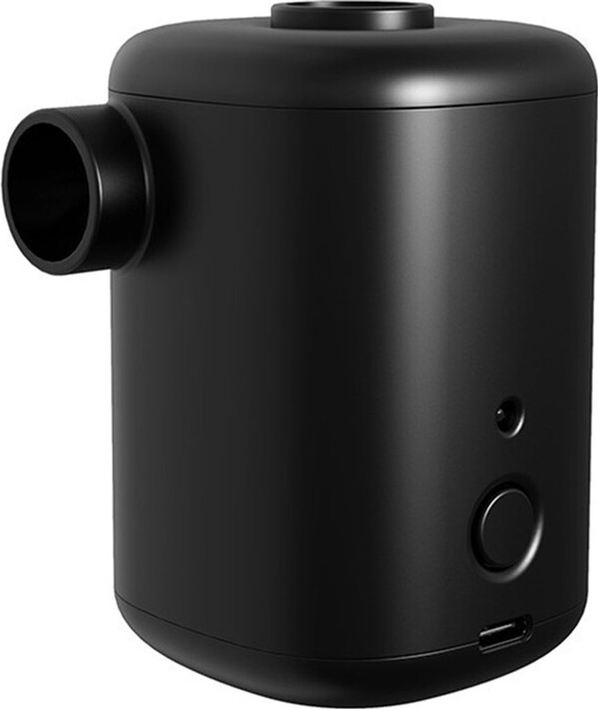 Tragbare Luftpumpe Mini Luftkompressor 300L / min Schnelles Aufblasen 3000mAh für Luftmatratze Poolspielzeug, Schwarz
