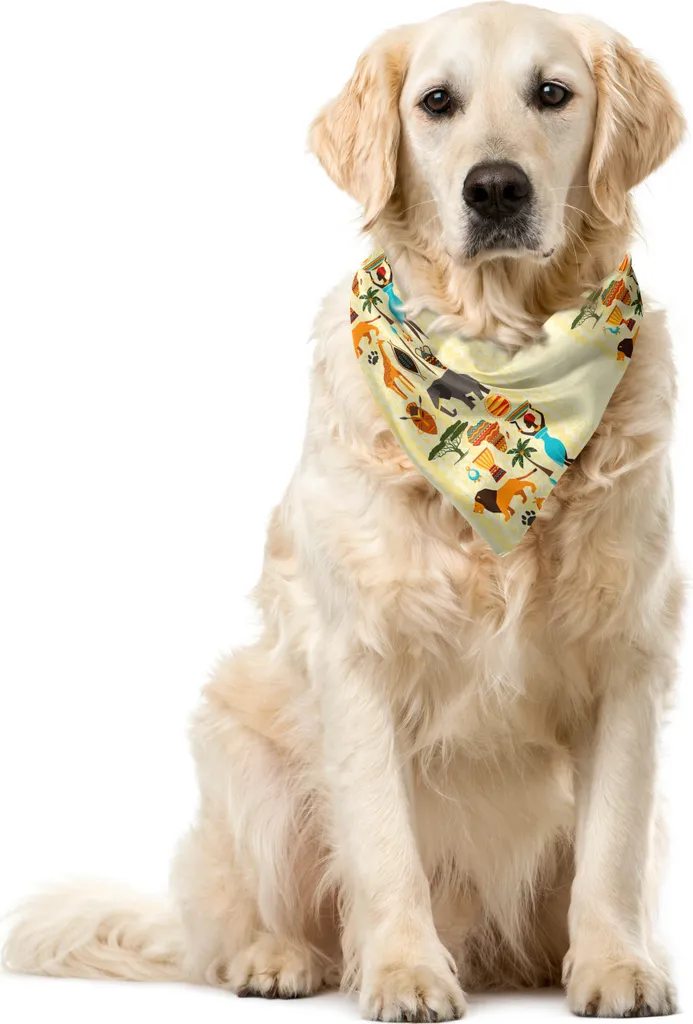Accessorio Animali ABAKUHAUS Bandana Africana | 55x55 cm Multicolore