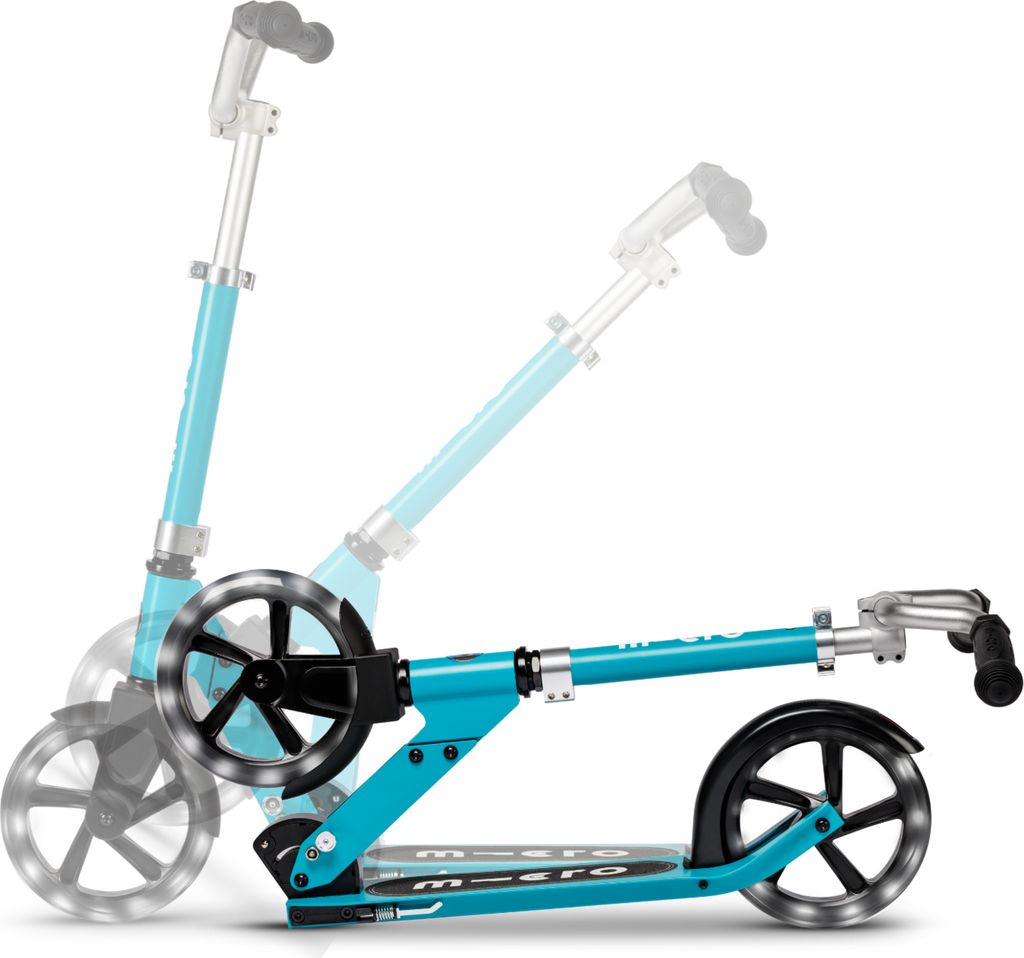 Micro Scooter Cruiser LED Aqua bis 100 kg belastbar Neues Produktbild 2