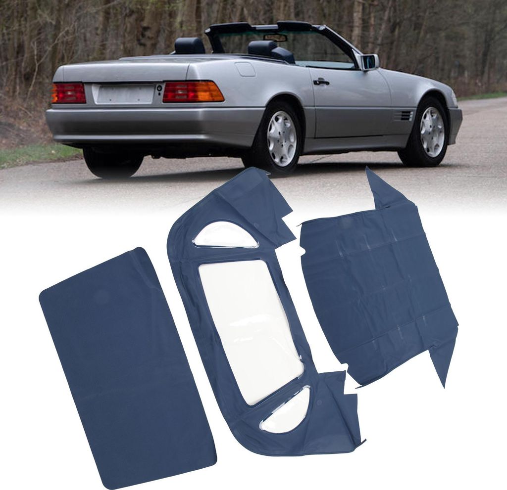 Capote MB03 22, tetto in tela blu, ricambio per carrozzerie Immagine del prodotto 