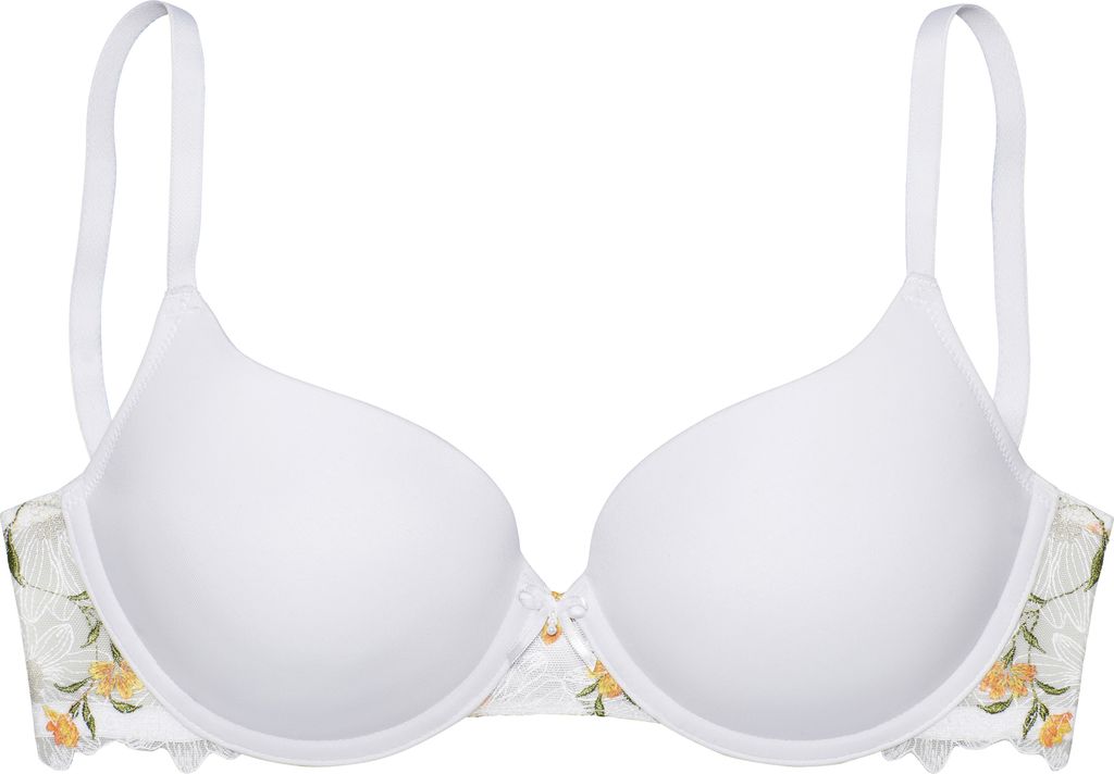 LASCANA Schalen-BH weiß-orange Größe 80 Cup C