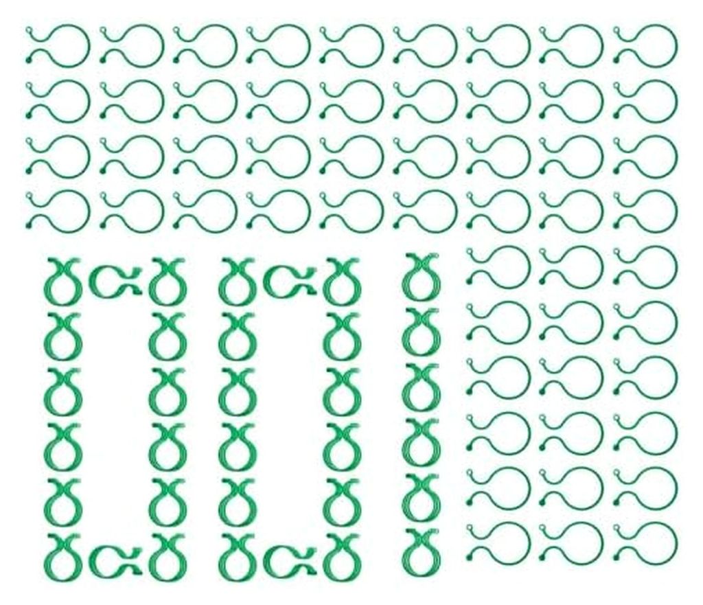 Gartenpflanzen-Clips, 100 Stück zur Stabilisierung von Kletterpflanzen für Innen- und Außenbereich, geeignet für Gurken, Tomaten und Gemüse
