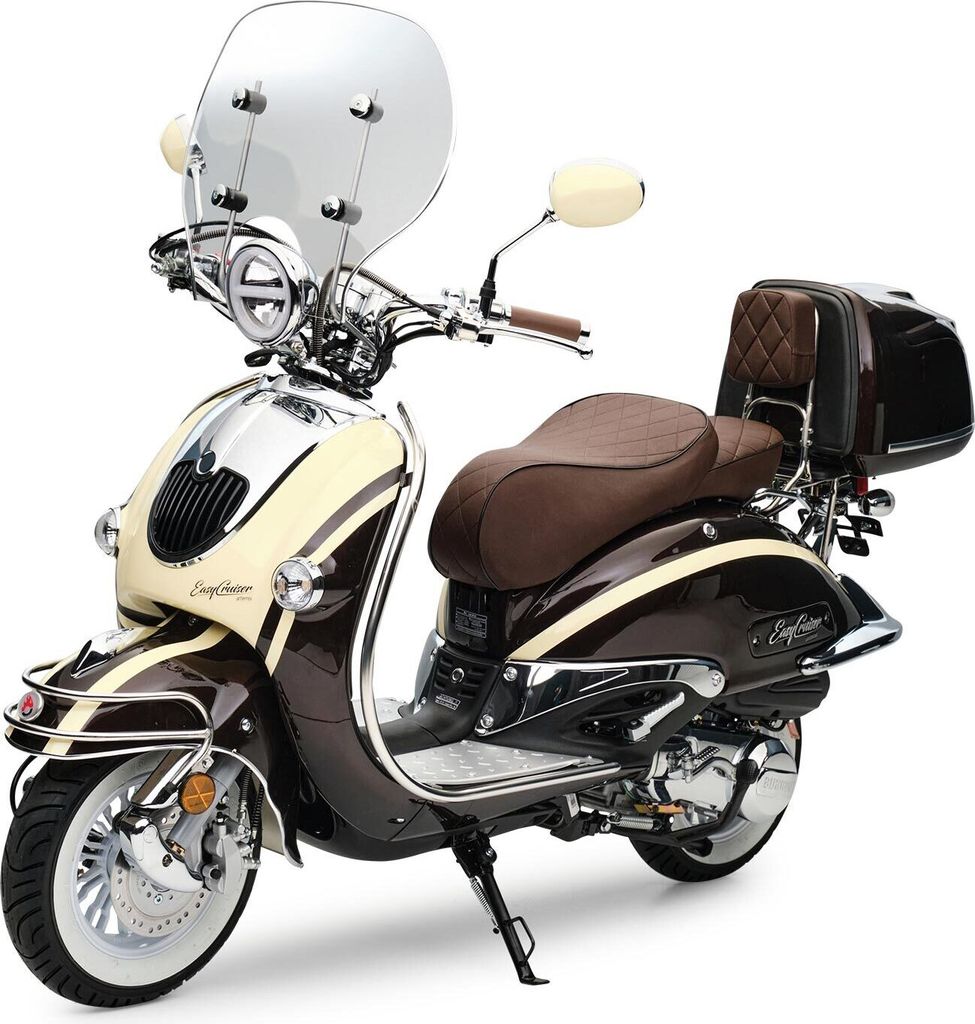 Motorroller 125 ccm Burnout EasyCruiser Artemis Braun Beige Produktbild 