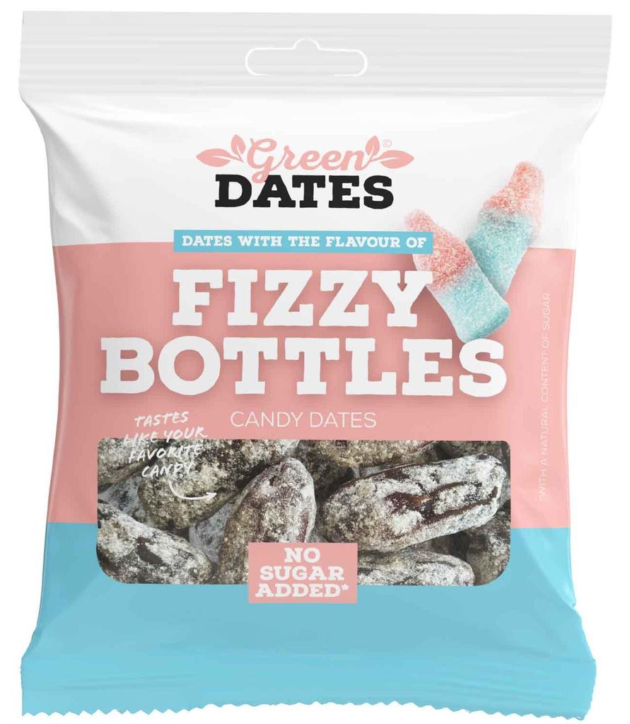 Green Dates Fizzy Bottles 90g Produktbild 