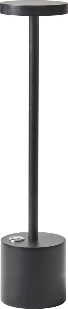 BELIANI Tischlampe Schwarz Metall Kabellos Wiederaufladbar Touch Funktion Dimmfunktion USB Kabel Indoor Outdoor Tischleuchte Schreibtischlampe