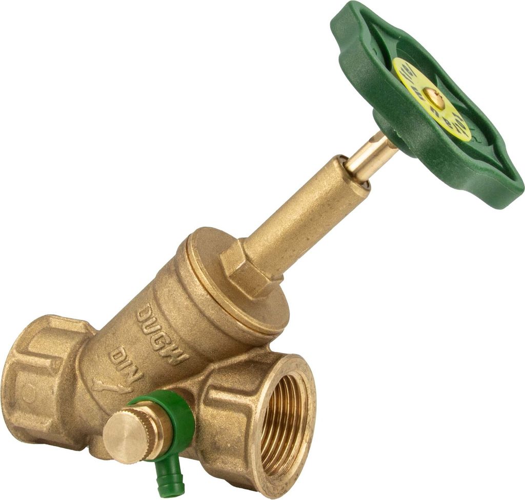 Schlösser Freistromventil / Schrägsitzventil 1/2 DN15 mit Entleerung