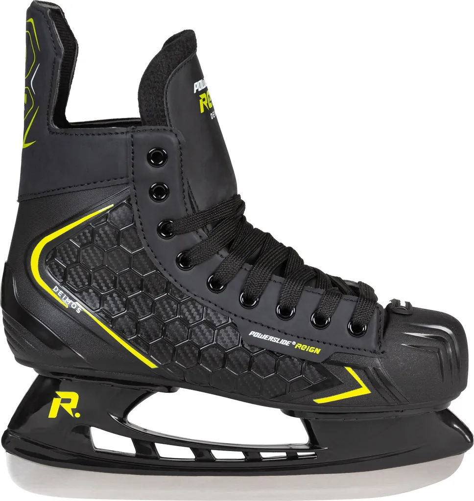 Patins à Glace Hockey Powerslide Deimos Mixtes avec Lame Acier Inoxydable