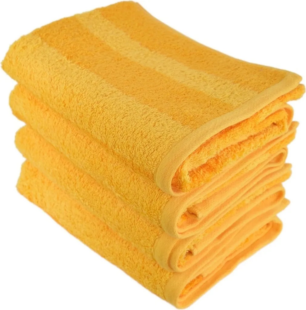 Asciugamani Da Cucina Assorbenti, Confezione Da 6, 40x60 Cm, In Cotone Riciclato, Gialli