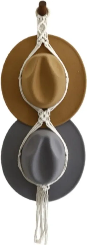 INF Porta Cappelli Sostenibile in Lino - Arredo Parete Handmade Nordic