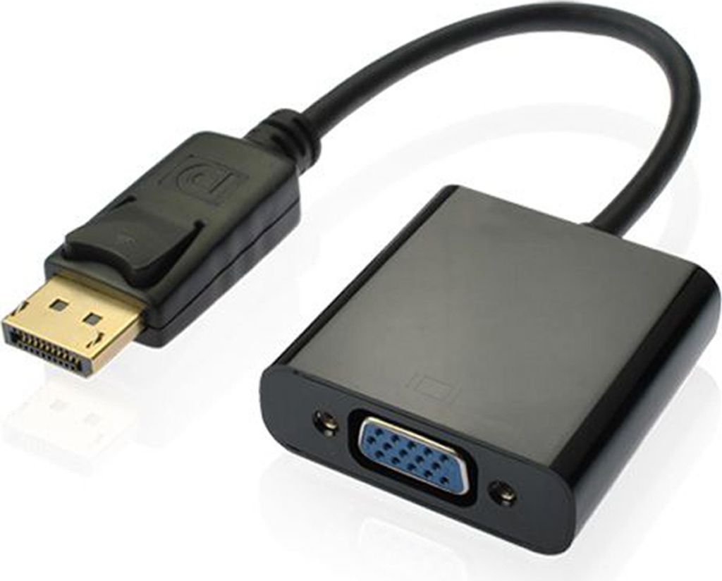 B64 DisplayPort auf VGA Adapter 25cm – DP Stecker zu VGA Buchse Konverter 1080P für PC & Laptop