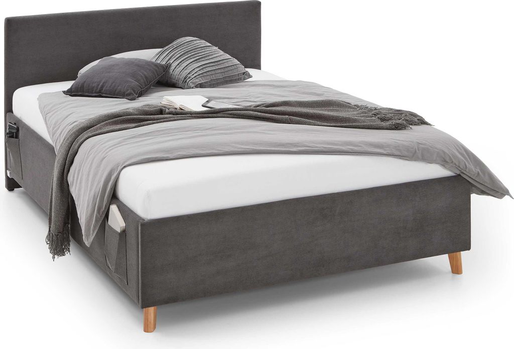 Truhenbett Cool | 90 x 200 cm | Anthrazit Design