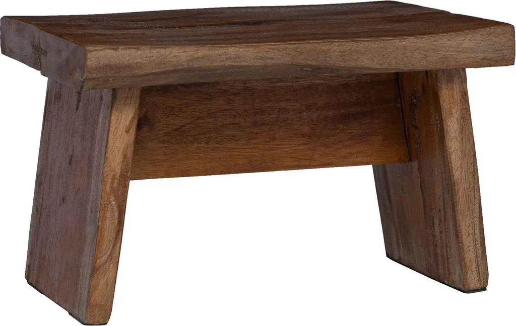 Sgabello SYFAX Luxury Mogano Natural 29x20x17 cm Design Esclusivo