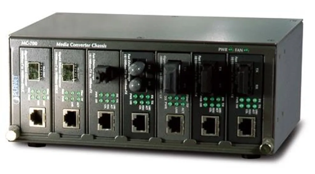 Châssis compact 10 pouces pour 7 convertisseurs fibre optique PLANET