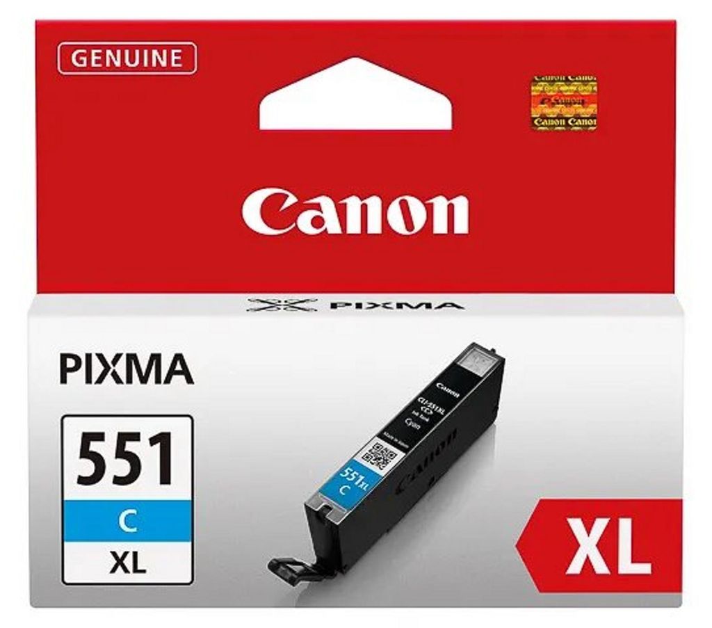 Canon CLI-551C XL inktpatroon, cyaan Productafbeelding 