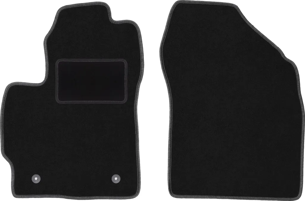 Coppia Tappetini Velours Neri Toyota Auris I (2007-2012) con Ganci