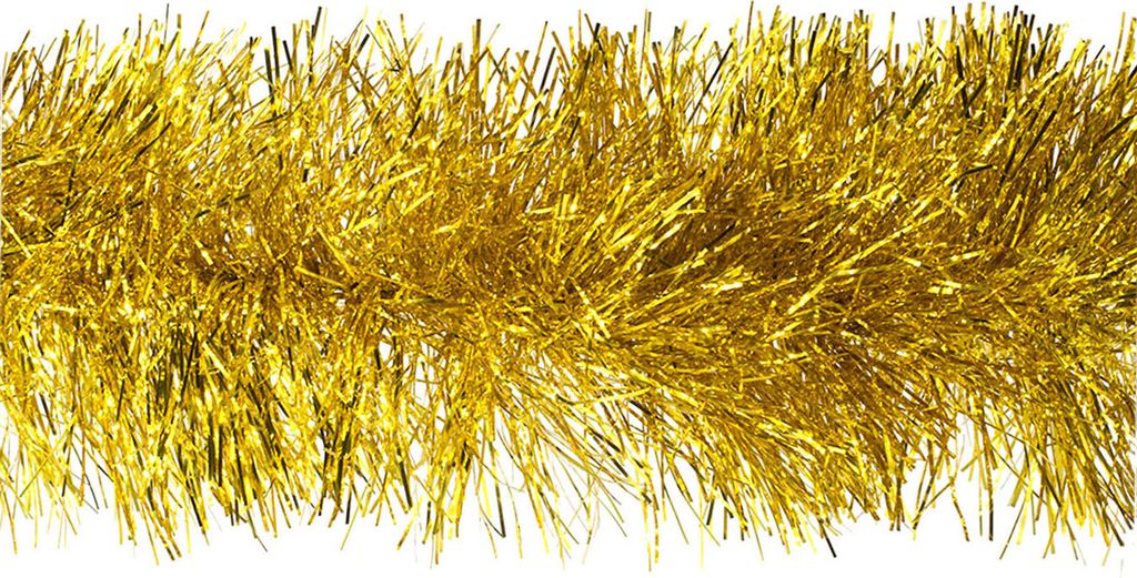 Weihnachtsgirlande Lametta 15cm x 3m Gold Produktbild 
