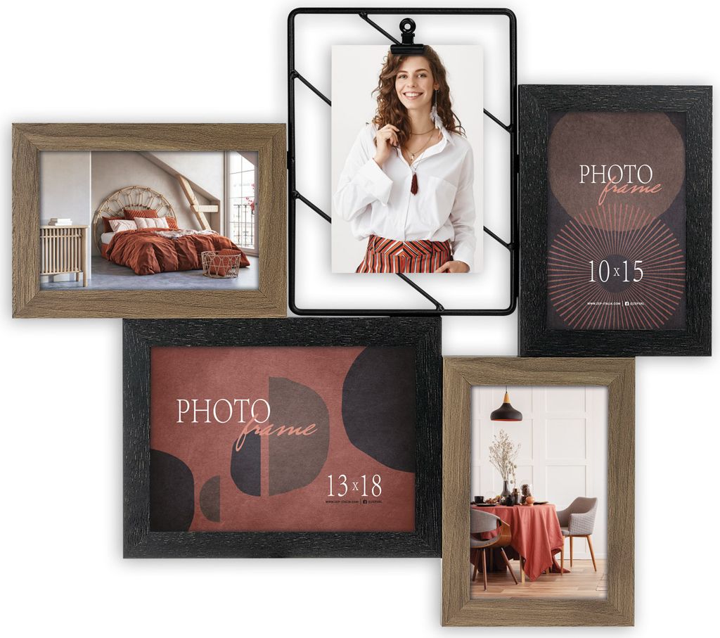 ZEP Gallery Frame Nocera 5 Fotos 10x15 cm und 13x18 cm (45x40 cm)