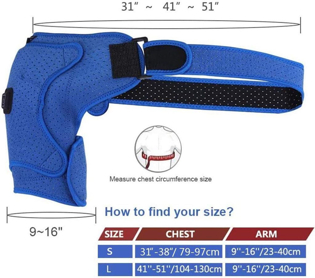 Pluvyze Schulterbandage - Verstellbar & Atmungsaktiv Für Sport & Alltag