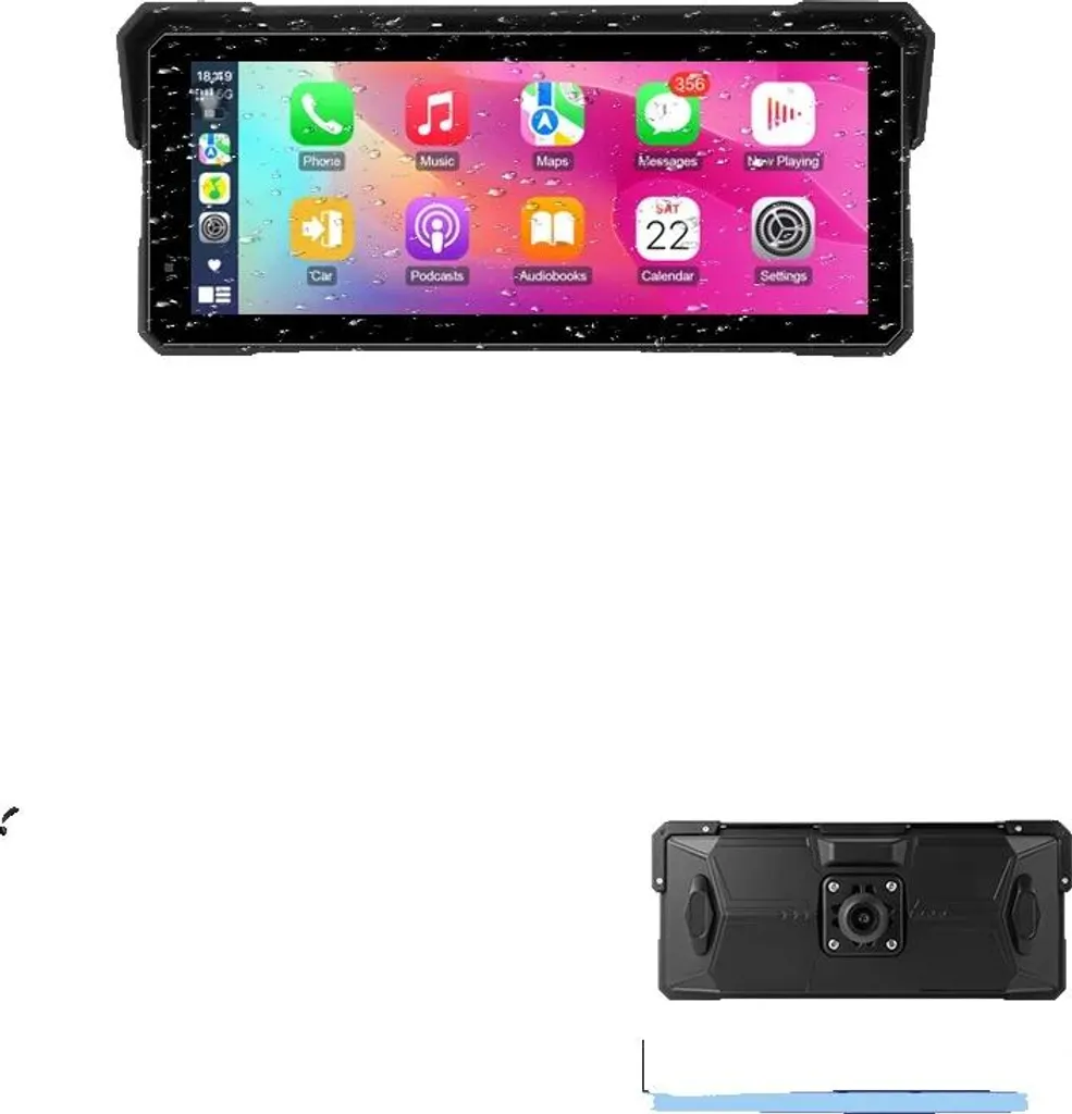Navigation moto Carplay sans fil et Android Auto écran tactile 5 pouces