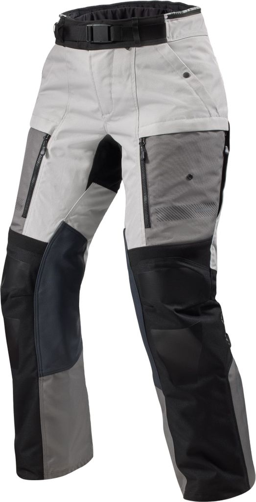 Revit Sand 5 H2O wasserdichte Damen Motorrad Textilhose, silber/schwarz, 34