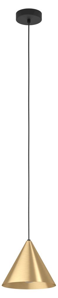 EGLO Pendelleuchte Narices, 1 flammige Hängelampe, minimalistisch, Hängeleuchte aus Metall, Esstischlampe, Wohnzimmerlampe hängend mit E27