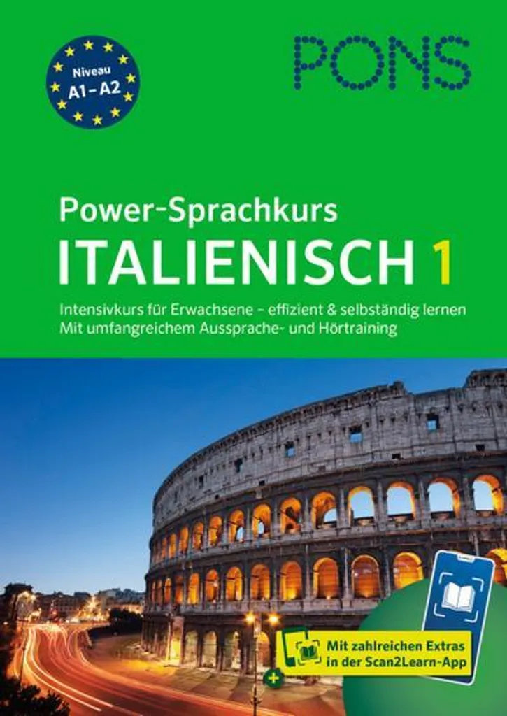 Méthode d'italien accélérée PONS Power-Sprachkurs 1 avec audio