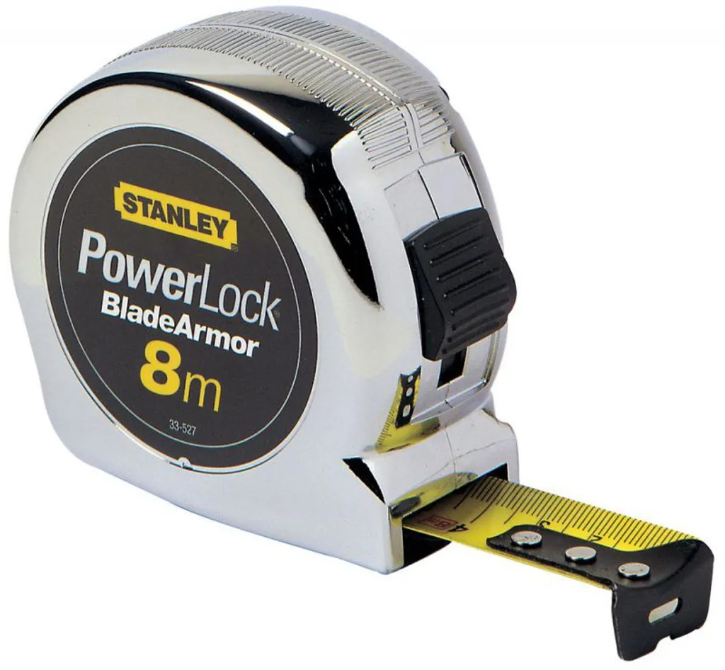 Mesure Stanley 8m Micro Powerlock Blade Armor pour Chantier Pro