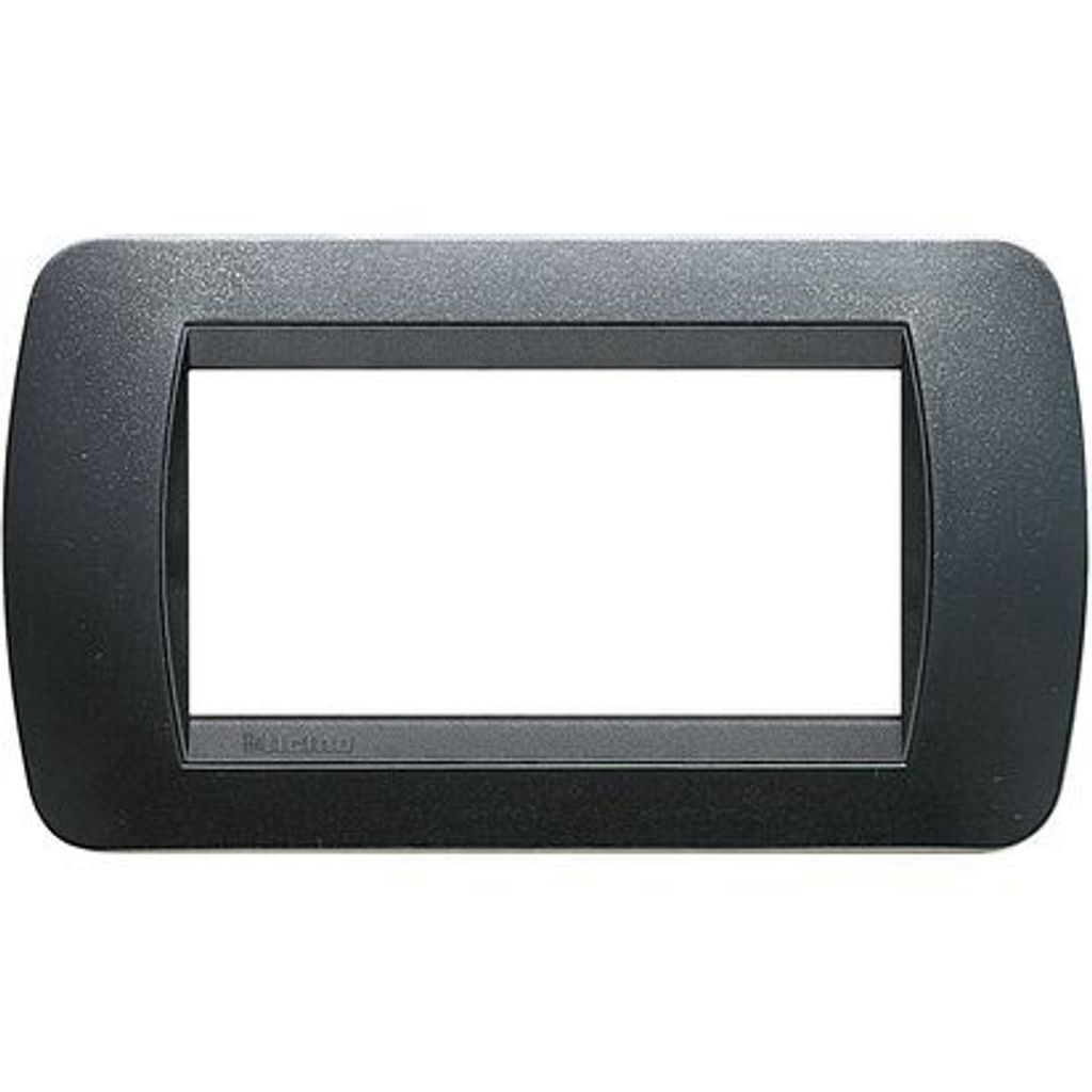 bticino L4804PA, Gebürsteter Stahl, Kunststoff, Jede Marke, 140 mm, 80 mm