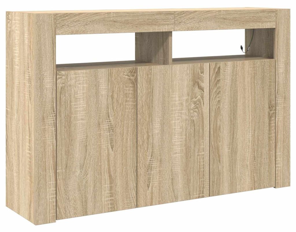 Sideboard Sonoma-Eiche 116 x 30 x 75 cm Holzwerkstoff