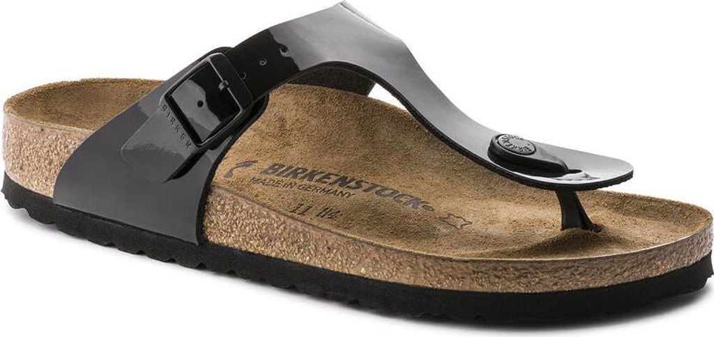 Birkenstock Gizeh Black Patent - Damen Hausschuhe - 43663