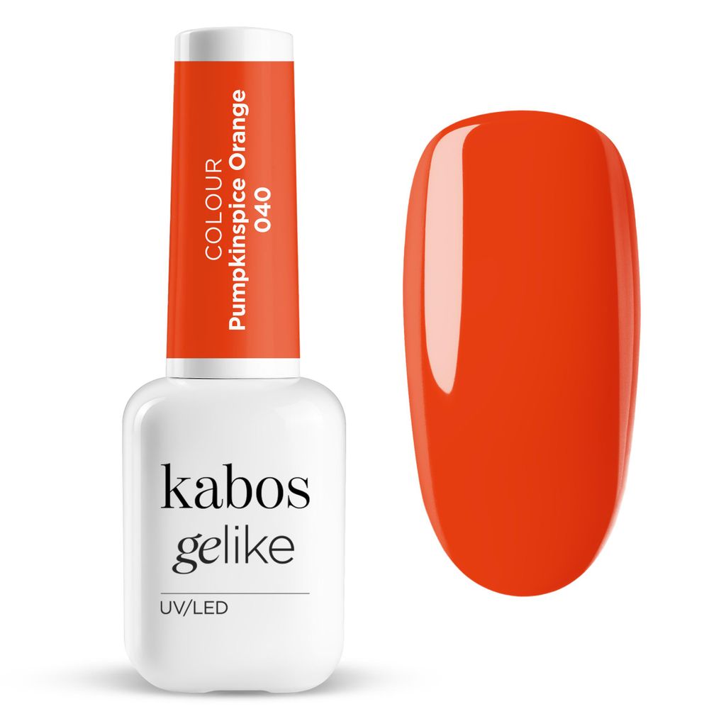 Kabos UV Nagellack Hybrid Gelike 040 Pumpkinspice Orange 8ml