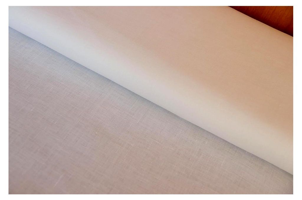 Leinen Voile Meterware weiß - weicher Leinenvoile uni - fließender Blusenstoff, transparenter Sommerstoff, leichter Leinenstoff ab 50 cm