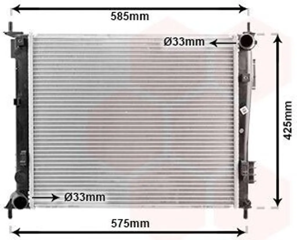 Radiateur de refroidissement KIA SOUL AM - Pièce VAN WEZEL 83002135 moteur
