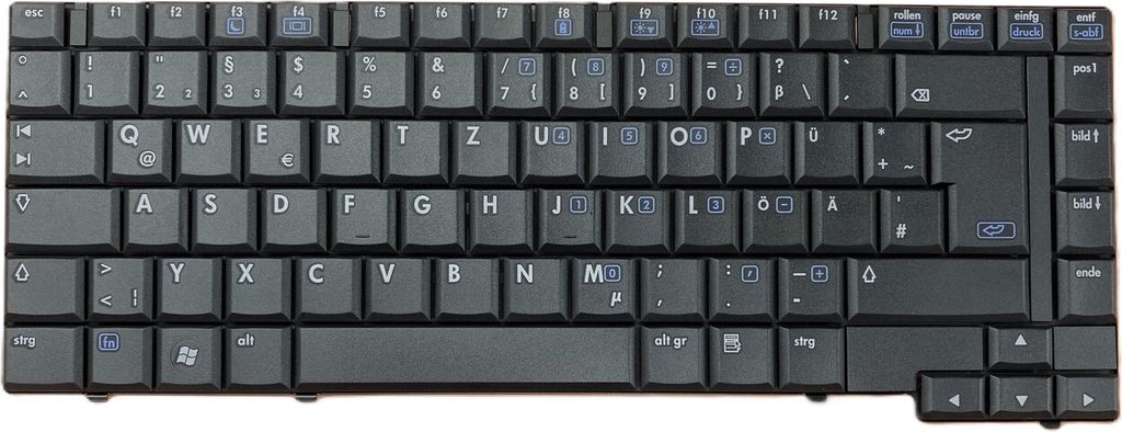 DEUTSCHE - Tastatur für HP Compaq 6510B / schwarz