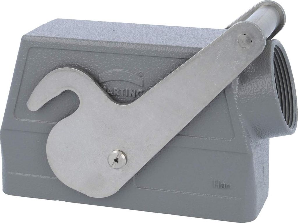HARTING Han 24B Tüllengehäuse hoch, 1xPG29 seitlicher Kabelabgang, mit 1 Zentralbügel Verschraubung PG29 Klemmbereich