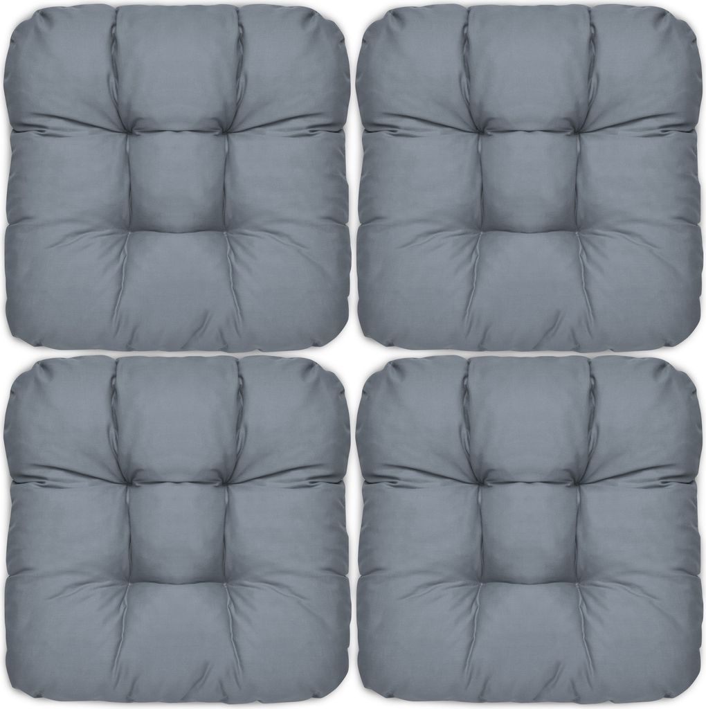 4er Set Beautissu Lisa Stuhlkissen 40x40x8 cm Produktbild 6