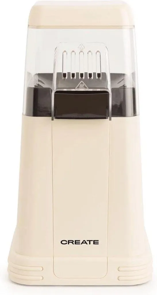 Machine à Pop-corn Électrique 1200W Blanche - Cuisson Saine en 3 Min